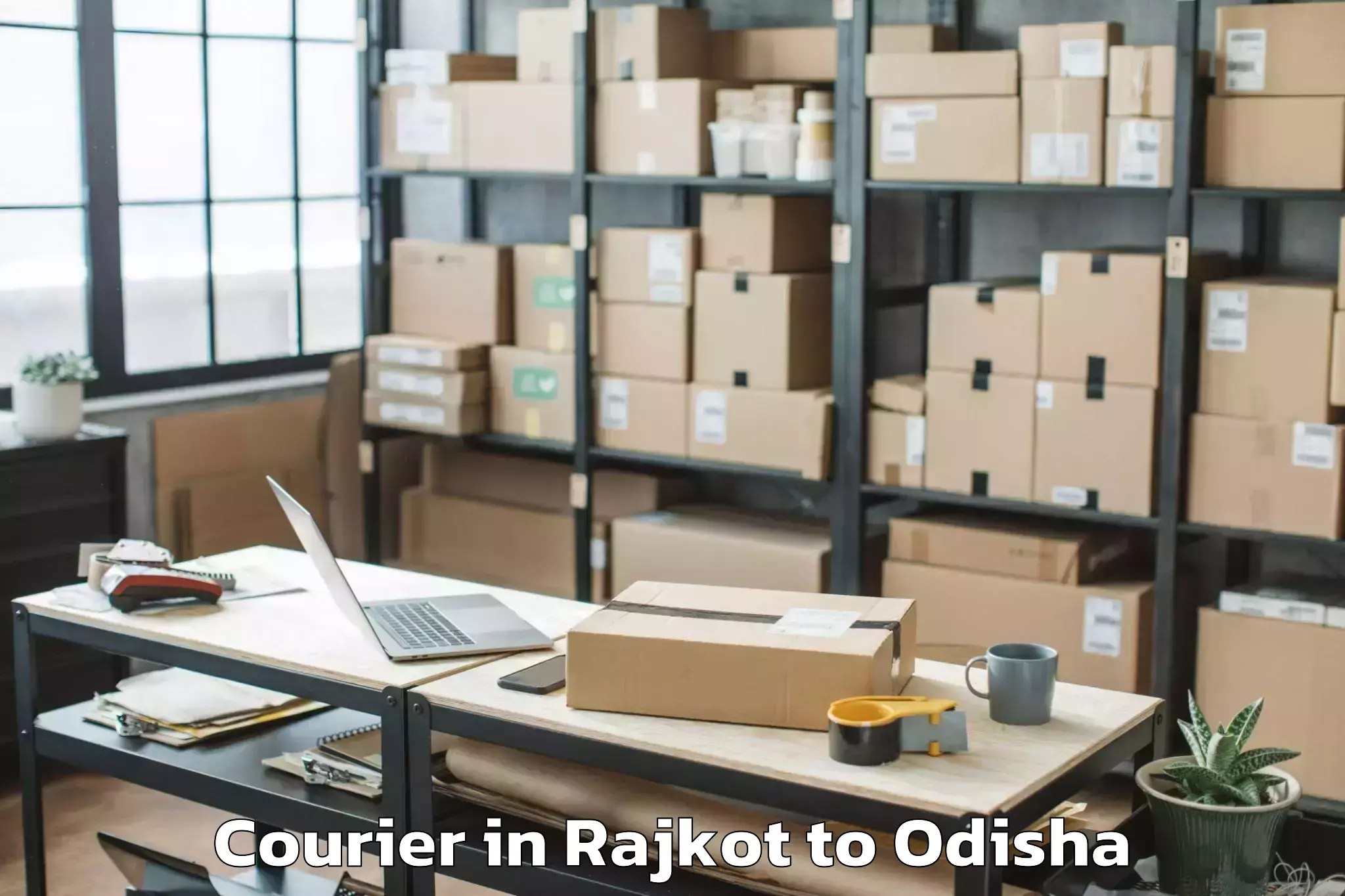 Reliable Rajkot to Banposh Courier